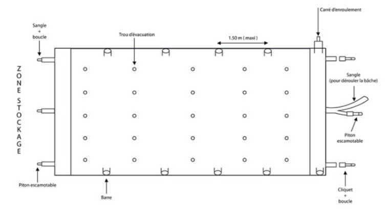 plan de principe finition classique bâche à barres Alliance